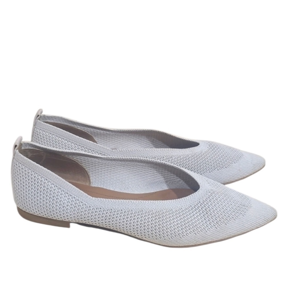 Everlane The 40-Hour Flats in ReKnit Pointed Toe Gray Size 9 - Picture 5 of 7